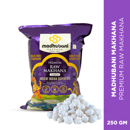 [PES_250_PU1_5A] PURPLE - Madhubani Makhana | Premium Raw Plain Phool Makhana | Large | 5+ 